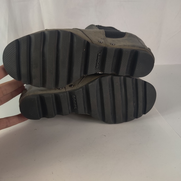 Sorel lea wedge joan of arctic wedge chelsea peat moss grey 7.5 - Picture 6 of 8